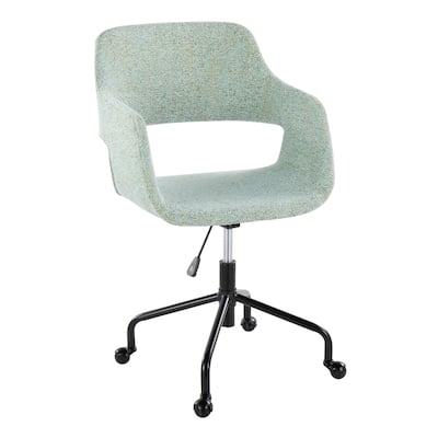 Contemporary Adjustable Office Chair with Ergonomic Design and Premium Faux Leather Upholstery