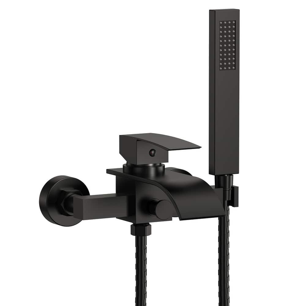 Single-Handle Wall Mount Tub Faucet with Handheld