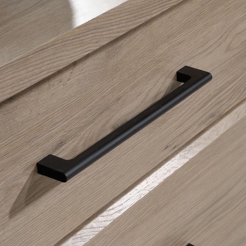 Engineered Wood Transitional Dresser with Six Spacious Drawers