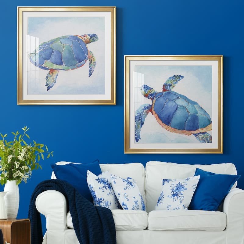 Galapagos Sea Turtle I Premium Framed Print - Ready to Hang