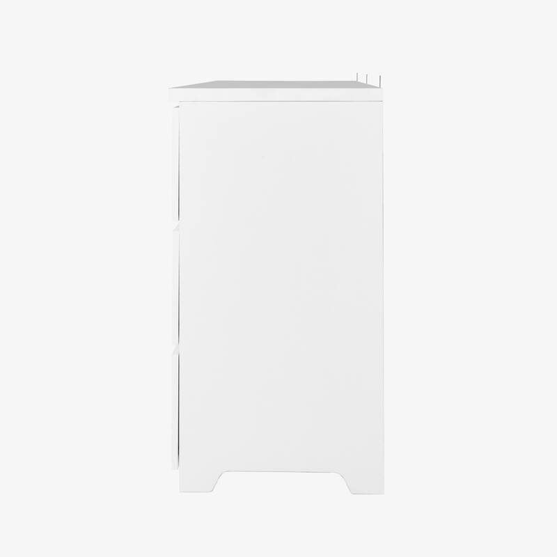 Modern 9-Drawer Dressing Table Storage Cabinet with Handle-Less, for Bedrooms, Living Rooms and Hallways