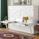 preview thumbnail 14 of 20, Queen Wall Murphy Bed with Flip-Down Vanity Desk by Harper&Bright Designs
