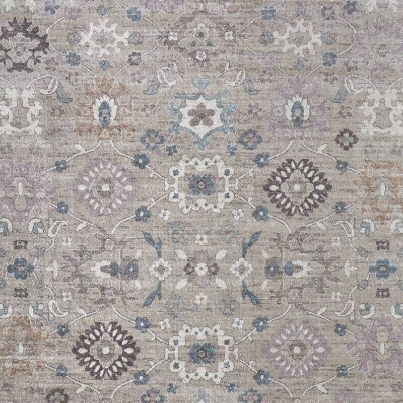 HomeRoots Floral Bohemian Rectangle Area Rug