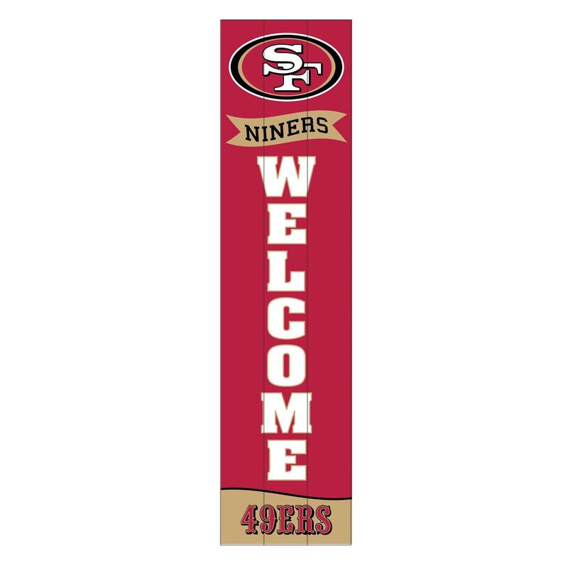 47" Porch Leaner Welcome Wall Sign, San Francisco 49ers