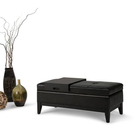 WYNDENHALL Jackson 42 inch Wide Rectangle Storage Ottoman