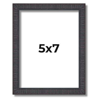 5x7 Frame Brown Picture Frame - Complete Modern Photo Frame Includes