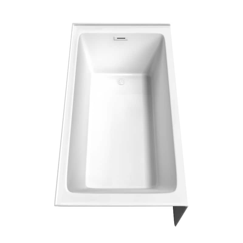 Wyndham Collection Grayley 60" Three Wall Alcove Acrylic Soaking Tub