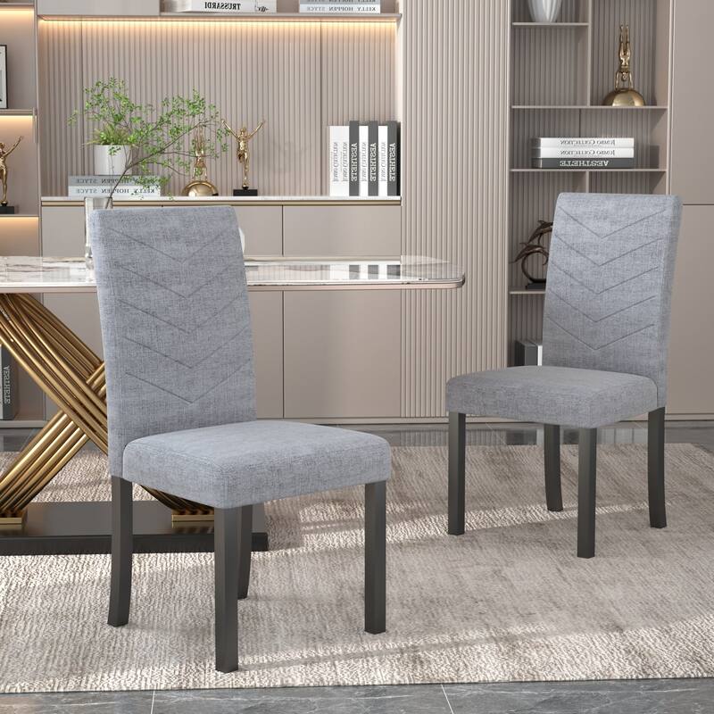VECELO Upholstered Dining Chairs Set of 4 Parson Classic Upholstered Dining Chair,Modern 37" Parson Chairs