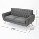 preview thumbnail 13 of 19, Bernice Mid-century Modern Petite Sofa by Christopher Knight Home