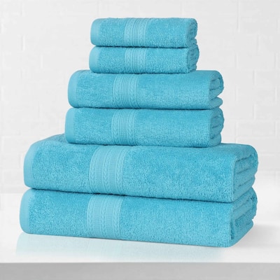 Eco-Friendly Sustainable Cotton 6-Piece Bathroom Towel Set