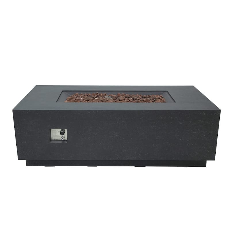 Elementi Andes Propane Fire Pit 60,000 BTUs - 66 x 32 Inches - 66 x 32 in.