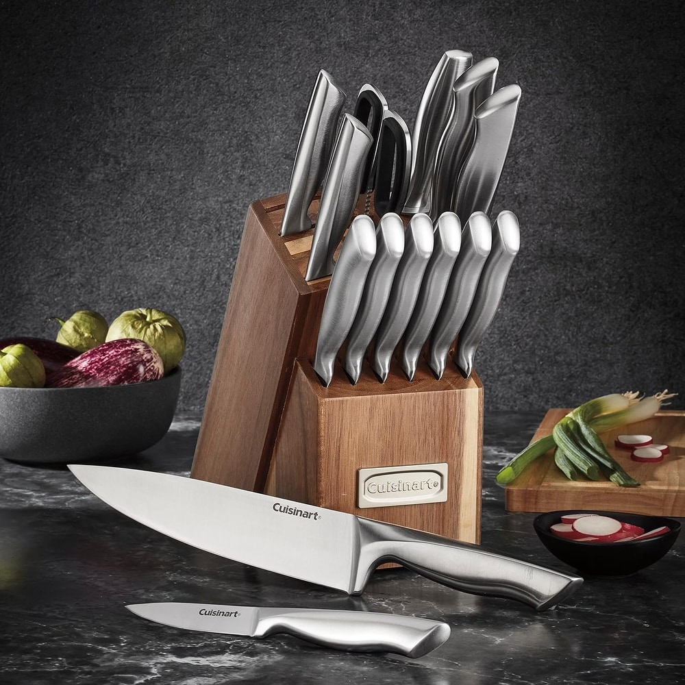 Wolfgang Puck 6 - piece Gray Steak Knife Set w/Wooden Gift Box ~NEW~