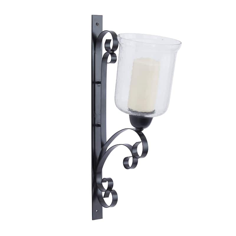 Sleek Metal Single Candle Wall Sconce - Gold, Silver, Black