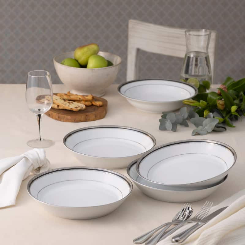 Austin Platinum Set of 4 Coupe Dinner Bowls, 9-3/4", 43 oz.