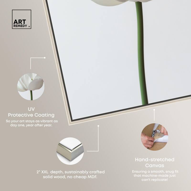 Pearl Floret Canvas by Art Remedy