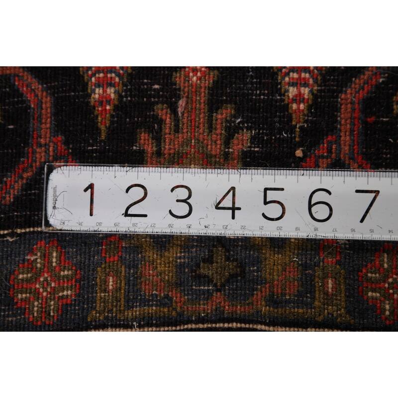 Medallion Serab Persian Vintage Area Rug Handmade Wool Carpet - 6'7" x 9'8"