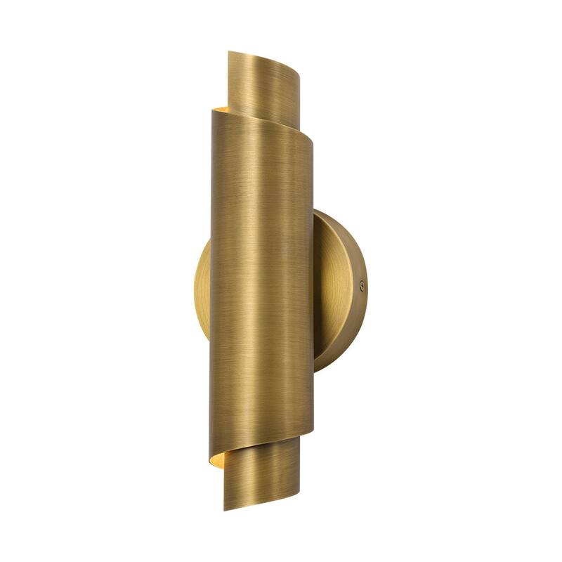 2-Light Mid-Century Dimmable LED Linear LED Vanity Wall Lamp