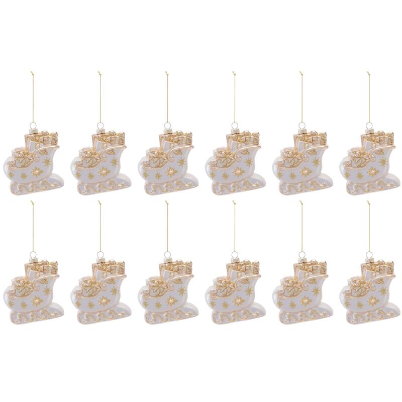 Sleigh Ornament Set (Set of 12)