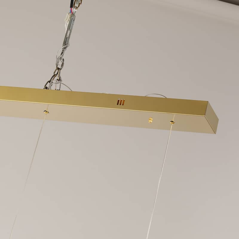 Nordic Luxury Interlocked Stainless Steel LED Chandelier Dining Room Ceiling Light