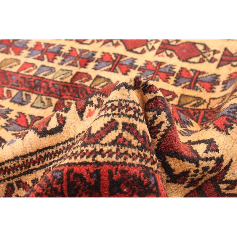 ECARPETGALLERY Hand-knotted Teimani Beige Wool Rug - 2'9 x 4'4