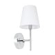 preview thumbnail 14 of 16, Carlton 1-light White Shade Wall Sconce