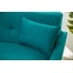 preview thumbnail 3 of 9, Abbyson Bradley Mid Century Teal Fabric Sofa