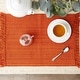 preview thumbnail 8 of 10, DII Variegated Redwood Fringe Placemat Set/6