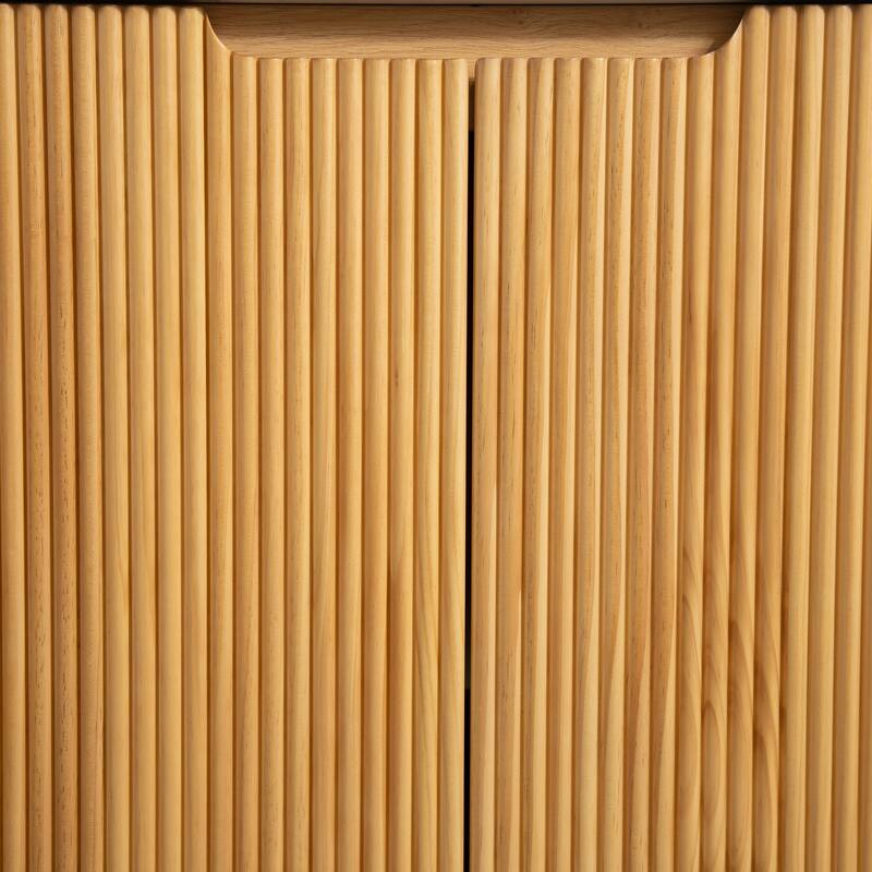 GDFStudio - Turio 30" Freestanding Bathroom Vanity with Dual Doors, Ceramic Basin & Sintered Stone Countertop, WITHOUT Faucet