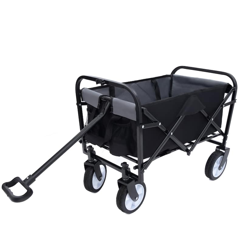 225 lb Collapsible Wagon Cart with Strapping System