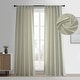 preview thumbnail 29 of 40, Exclusive Fabrics Simply Faux Linen Curtains - 2 Panels - Light Filtering Window Curtains