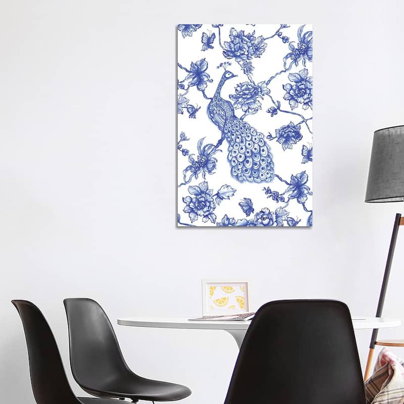 iCanvas "Chinoiserie Peacock" by Jacqueline Maldonado Canvas Print - 40x26x1.5