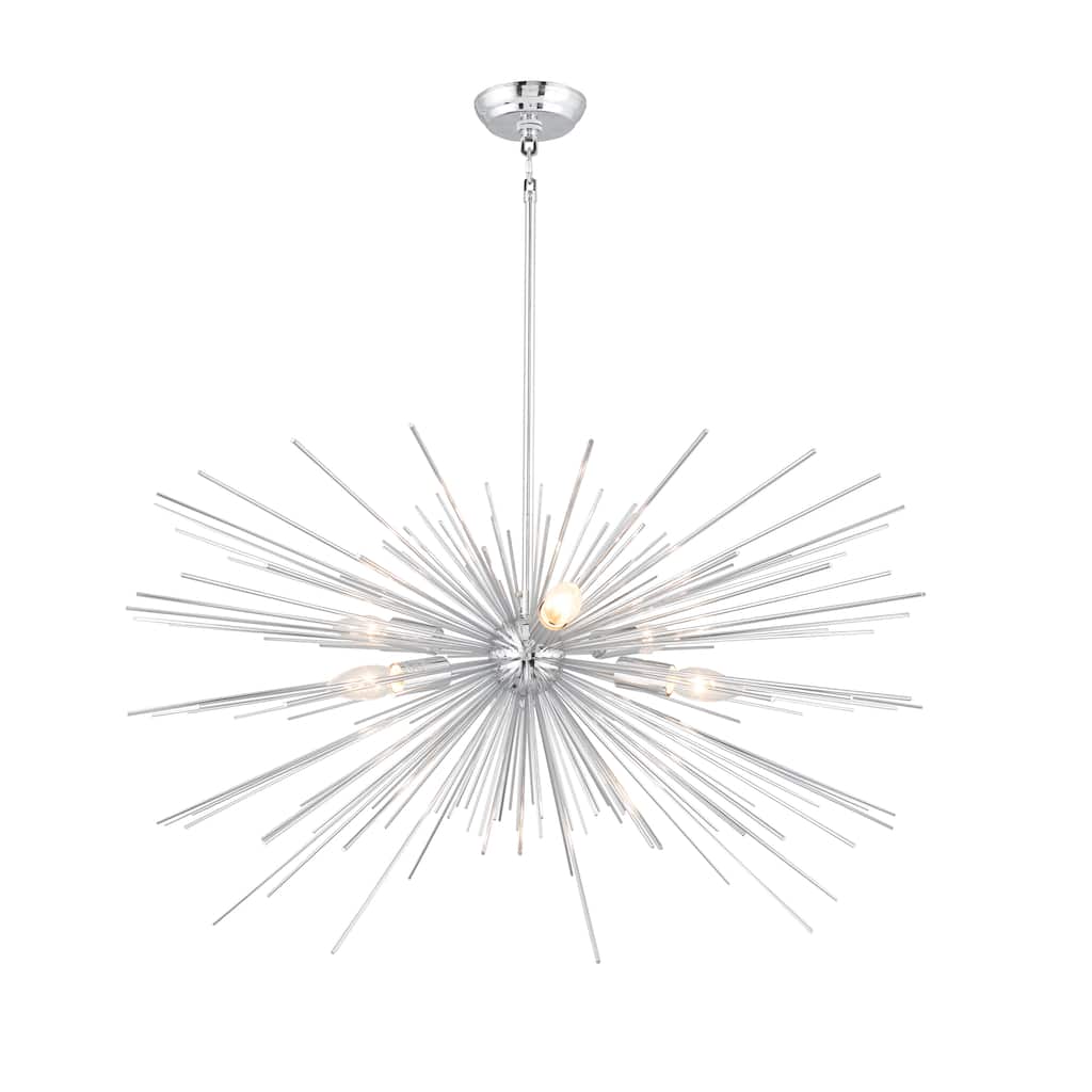 6 Light Sputnik Chandelier in Chrome finish