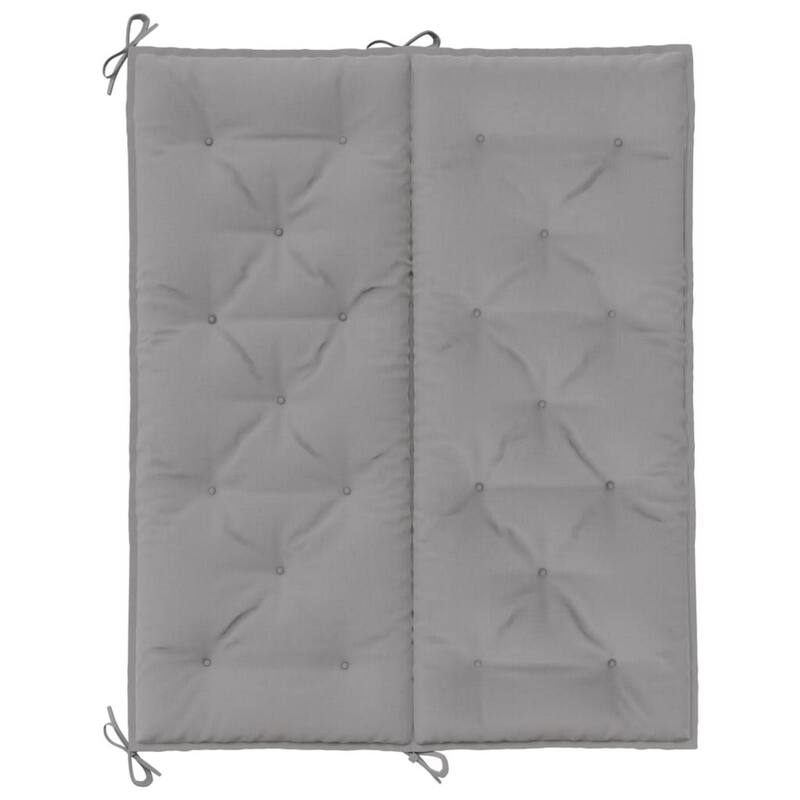 Claire Outdoor Cushion for Bench, 47 Inch Light Gray Oxford Fabric