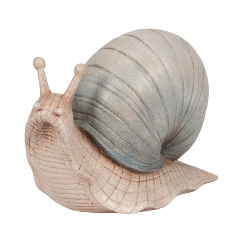 Sagebrook Home 11-inch Green Garden Snail, Durable Polyresin