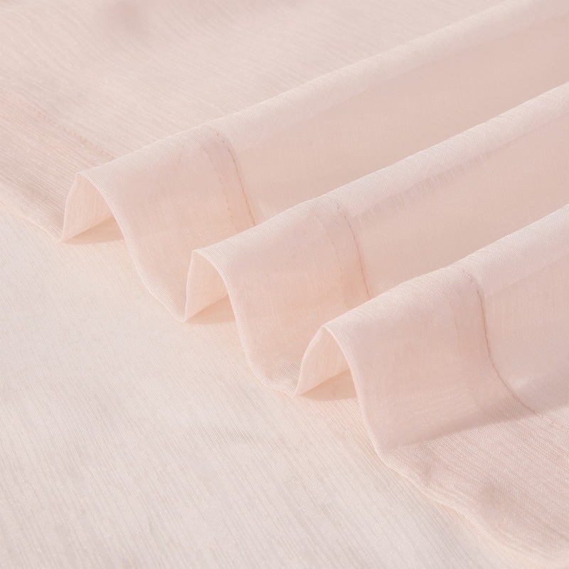 HomeRoots Set of Two 84" Blush Solid Modern Window Panels - 84" x 108"