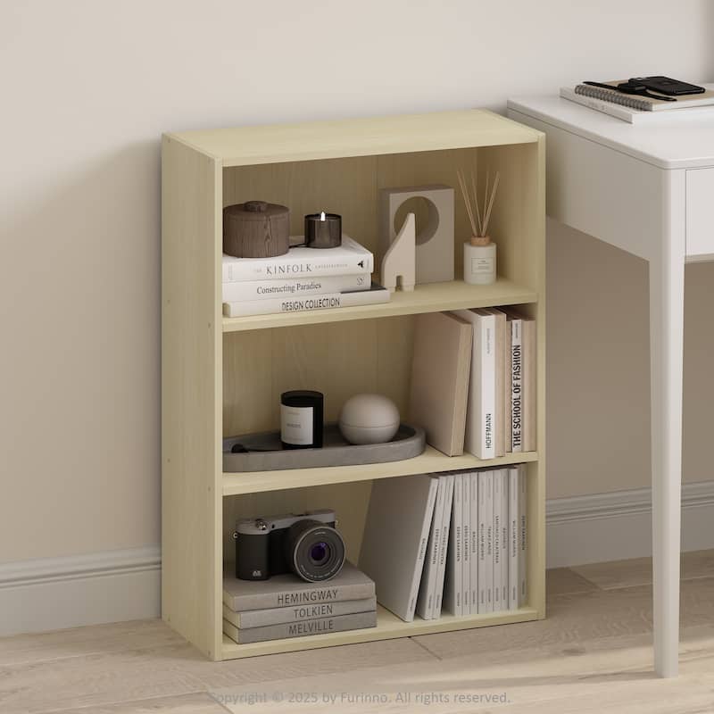 Furinno Simple Open Shelf, Bookcases, 3-Tier