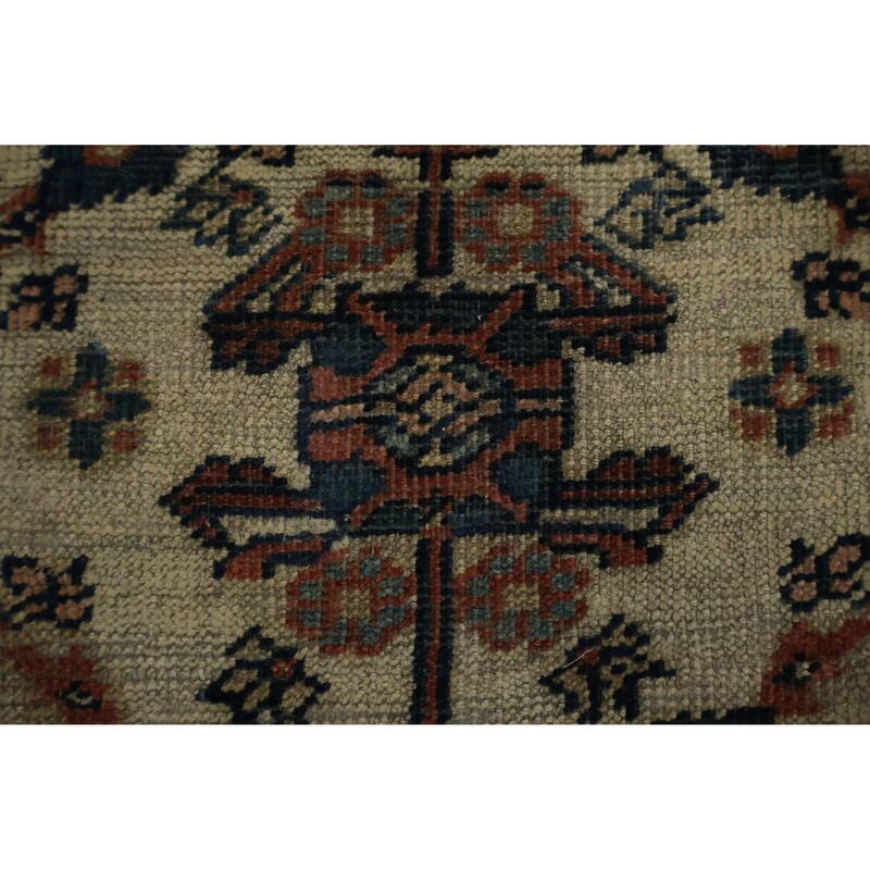 Hand Knotted Oriental 100% Wool Carpet Traditional Medallion Beige & Ivories Sultanabad Area Rug - 11' 9'' X 8' 4''