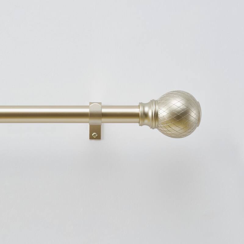 DKNY Griffin Curtain Rod and Finial Set