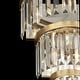 preview thumbnail 6 of 5, Varaluz Social Club 6-Light 3-Tier Crystal Wall Sconce - Havana Gold