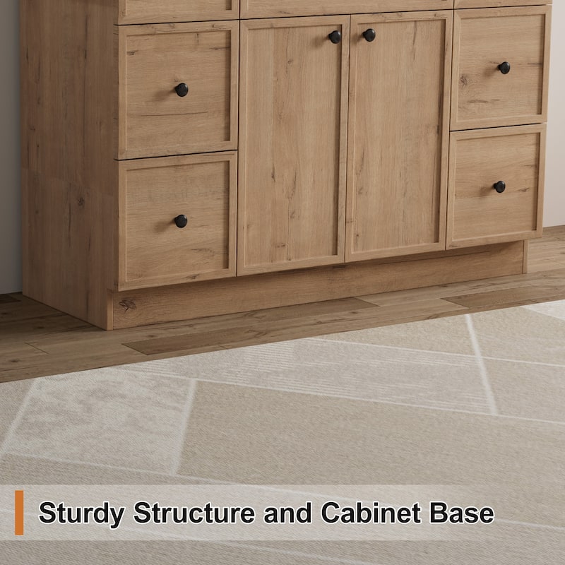 36"/48"/60"/72" Bathroom Vanity Set with Sink & Faucet