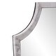 preview thumbnail 6 of 7, Allan Andrews Rectangular Wall Mirror with Scalloped White Marble Frame - 36"H x 20"W