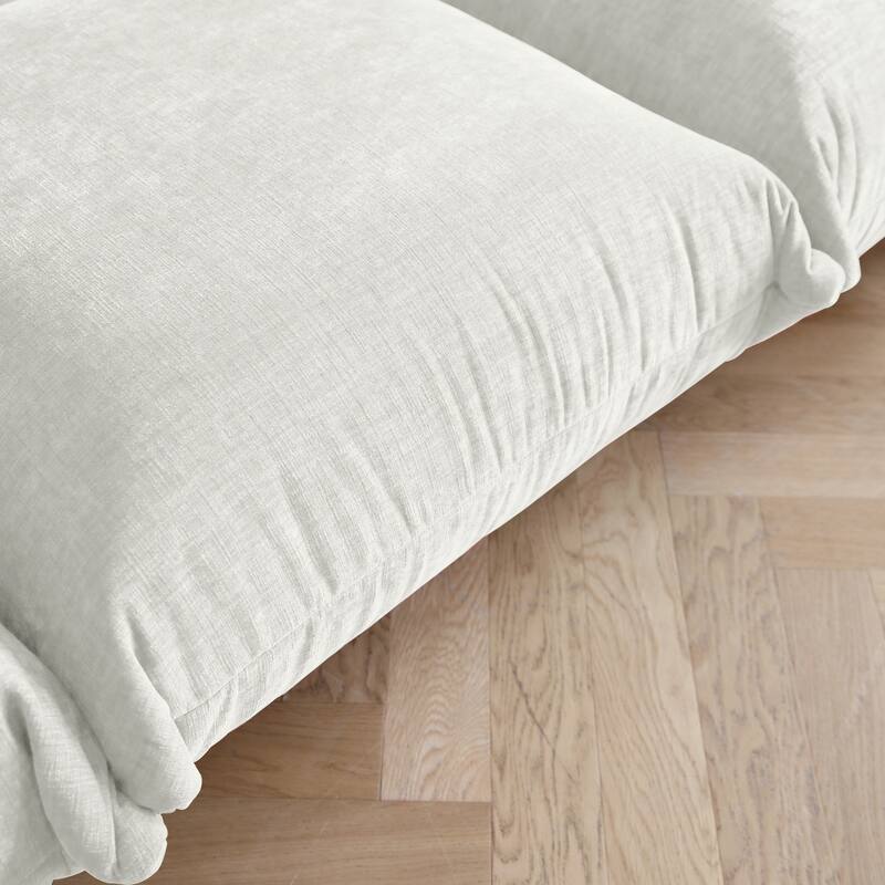 Modular Upholstered Sectional Sofas Chenille Fabric Lounge Counches