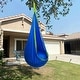 preview thumbnail 5 of 6, Wellco 59 in. x 27.5 in. Kids Pod Swing Seat Cotton Child Hammock Chair for Indoor and Outdoor Blue