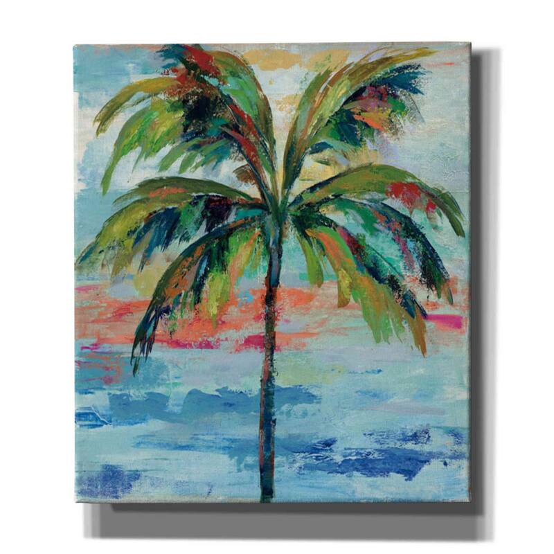 Epic Graffiti 'California Palm I' by Silvia Vassileva, Canvas Wall Art - 26x30