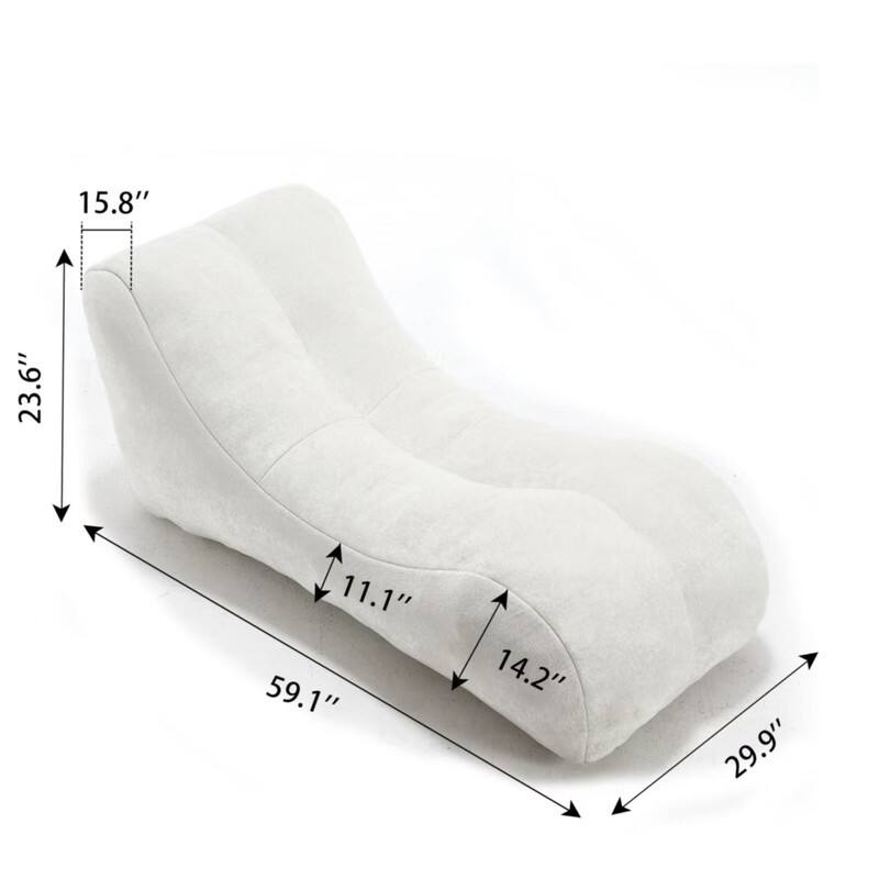 59" creative bean bag sofa chair, pure sponge compressed sofa