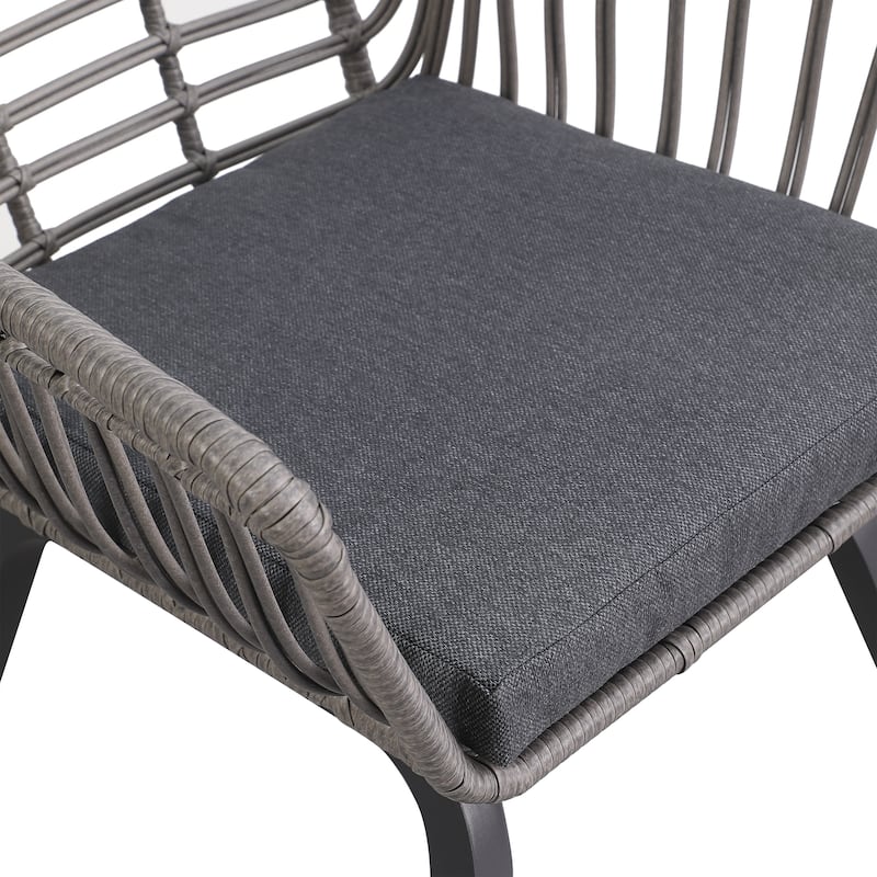 Nestable Wicker Haven Chair Set (Set of 4) - N/A