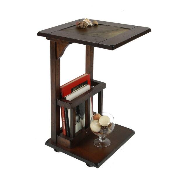 Shop Furniture Of America Kalt Casual Oak Solid Wood Storage End