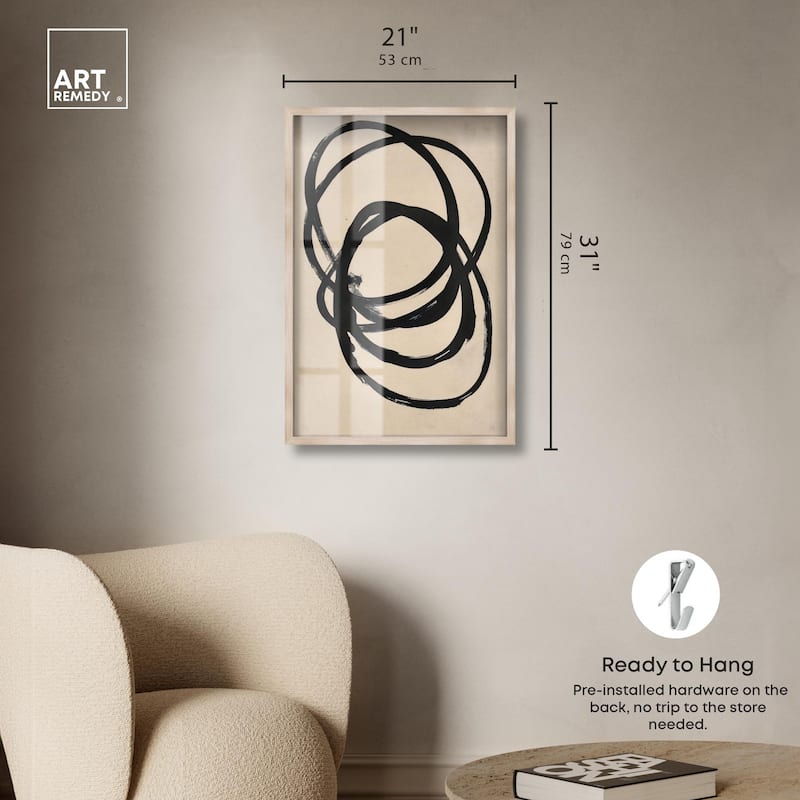 Beige Black II Shadowbox by Art Remedy