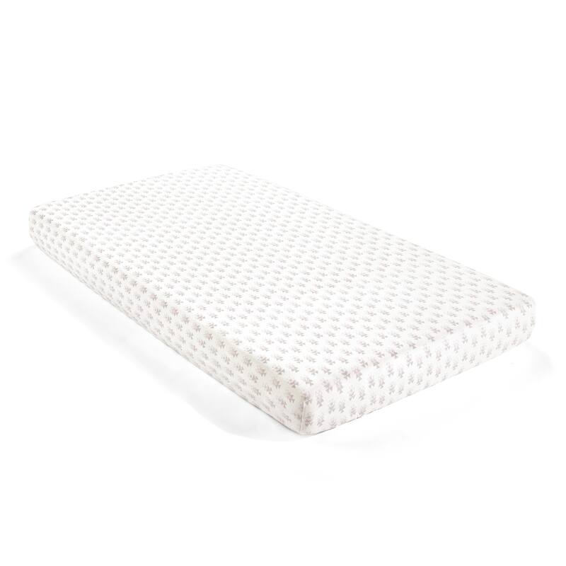 Lush Decor Baby Pixie Fox Geo Organic Cotton Fitted Crib Sheet, 2 Pack - 52"x 28" x 9"