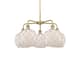 Option Brushed Brass / White Glass with White Rope